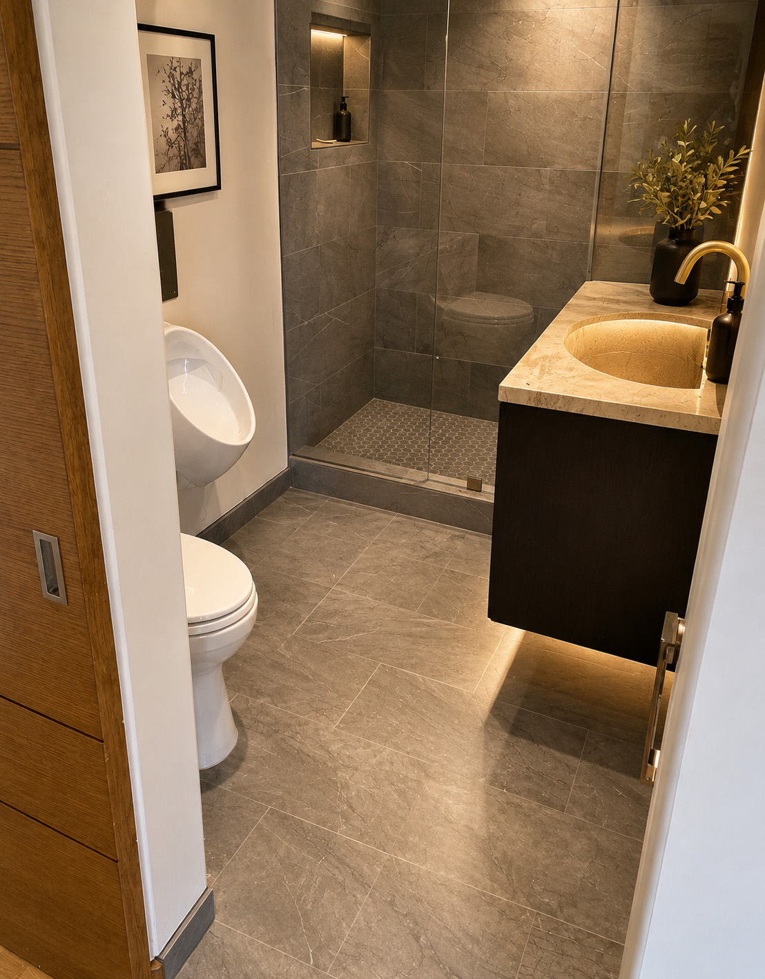A remodeled bathroom, view five