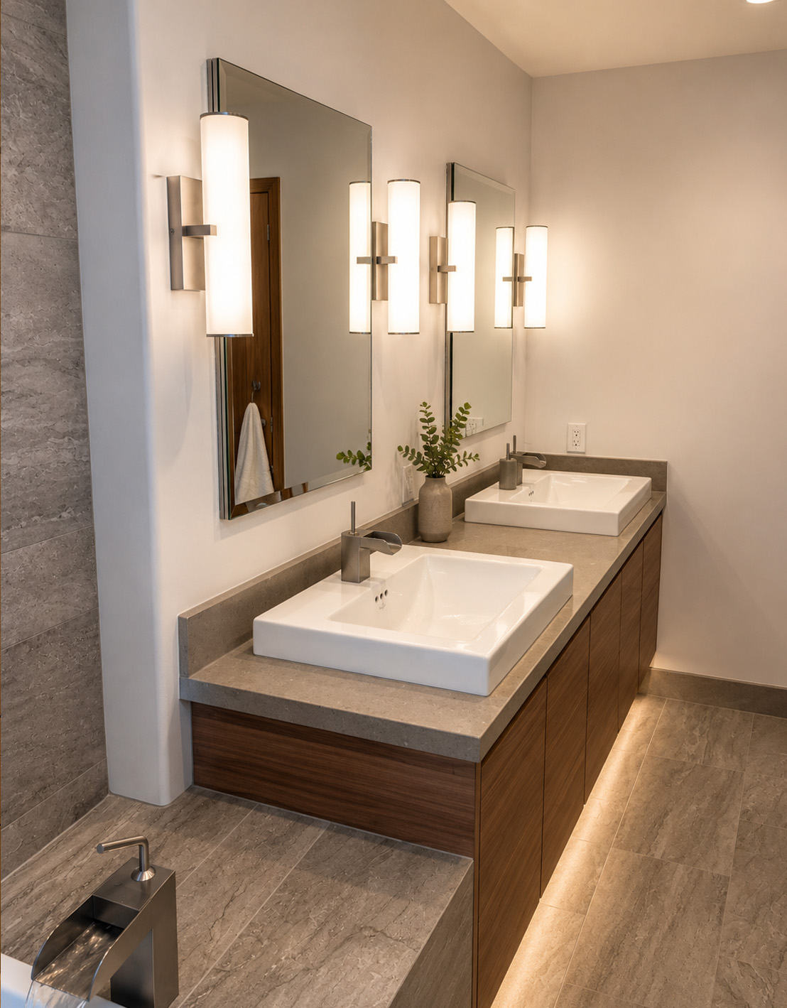 A remodeled bathroom, view six