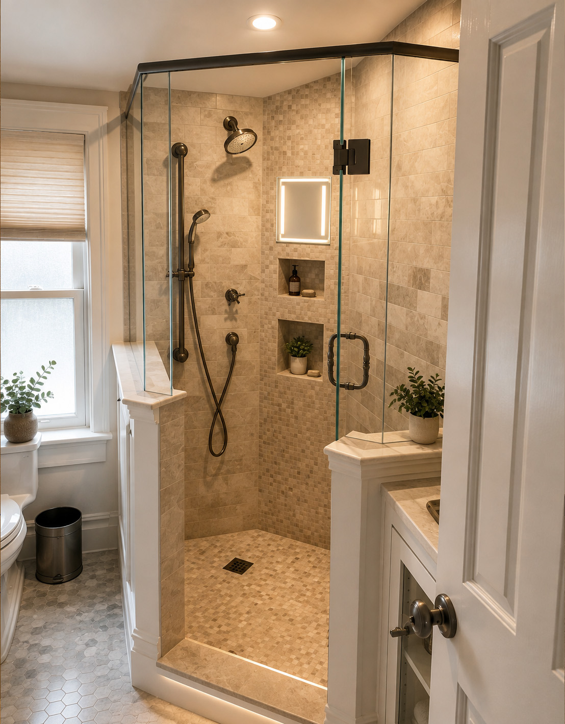 A remodeled bathroom, view seven