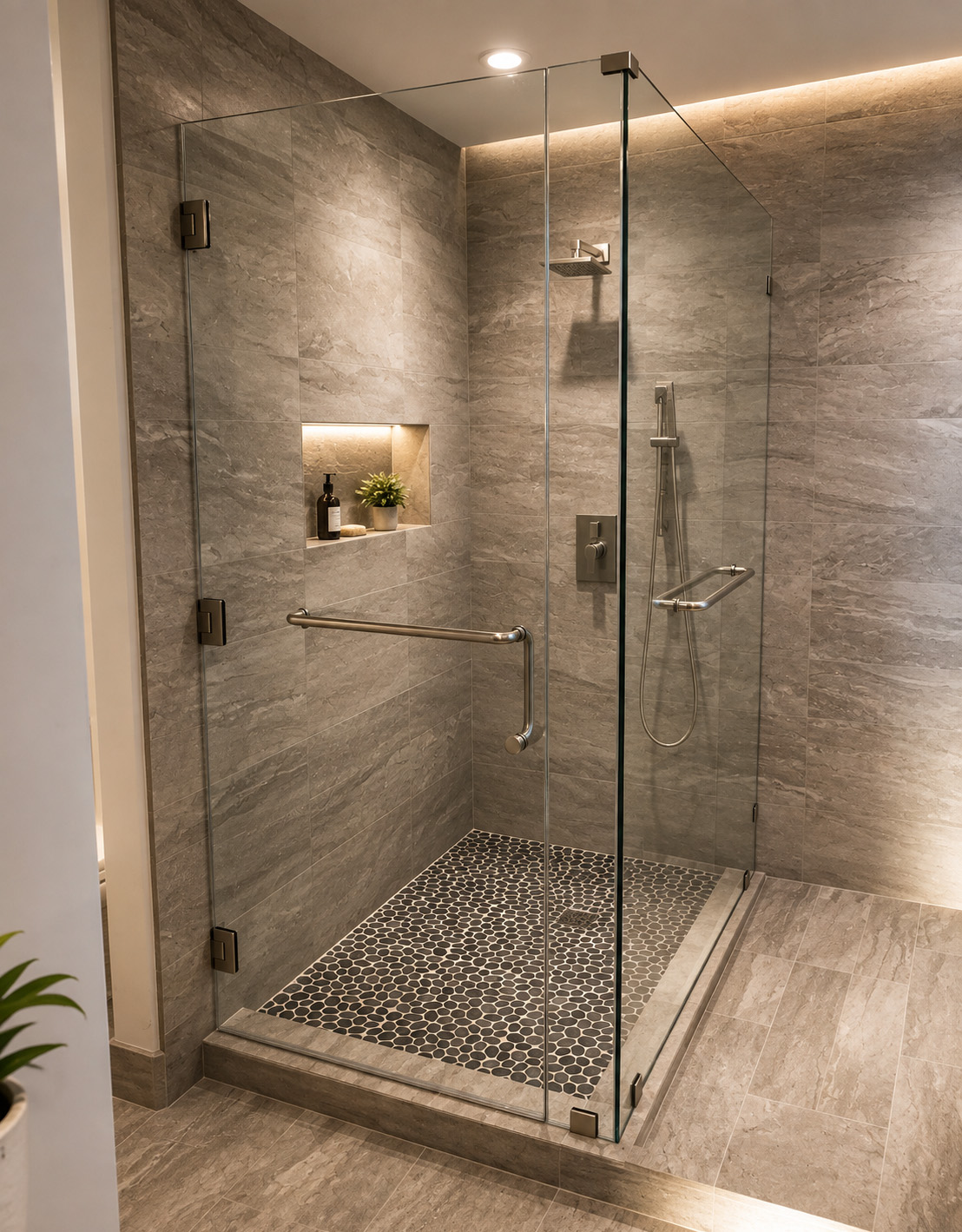 A remodeled bathroom, view nine