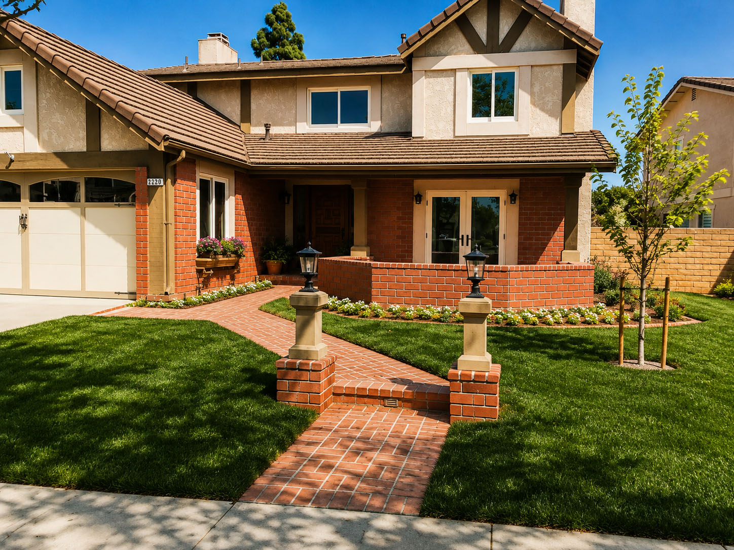 An exterior remodel, view three