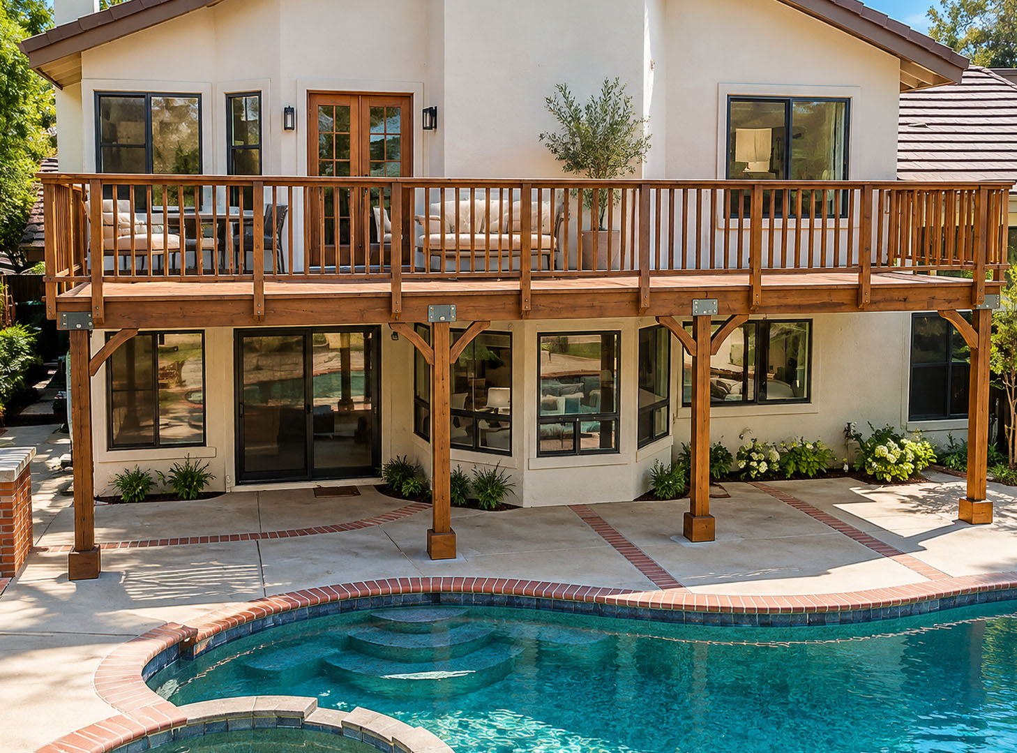 An exterior remodel, view eight