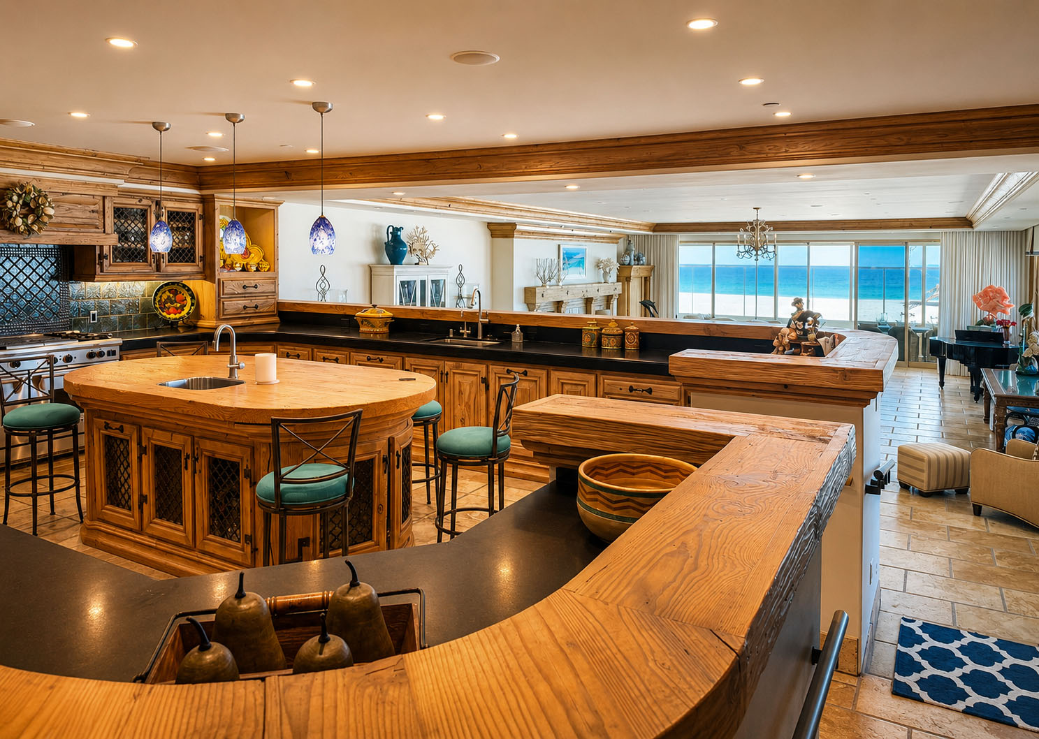 A remodeled kitchen, view one