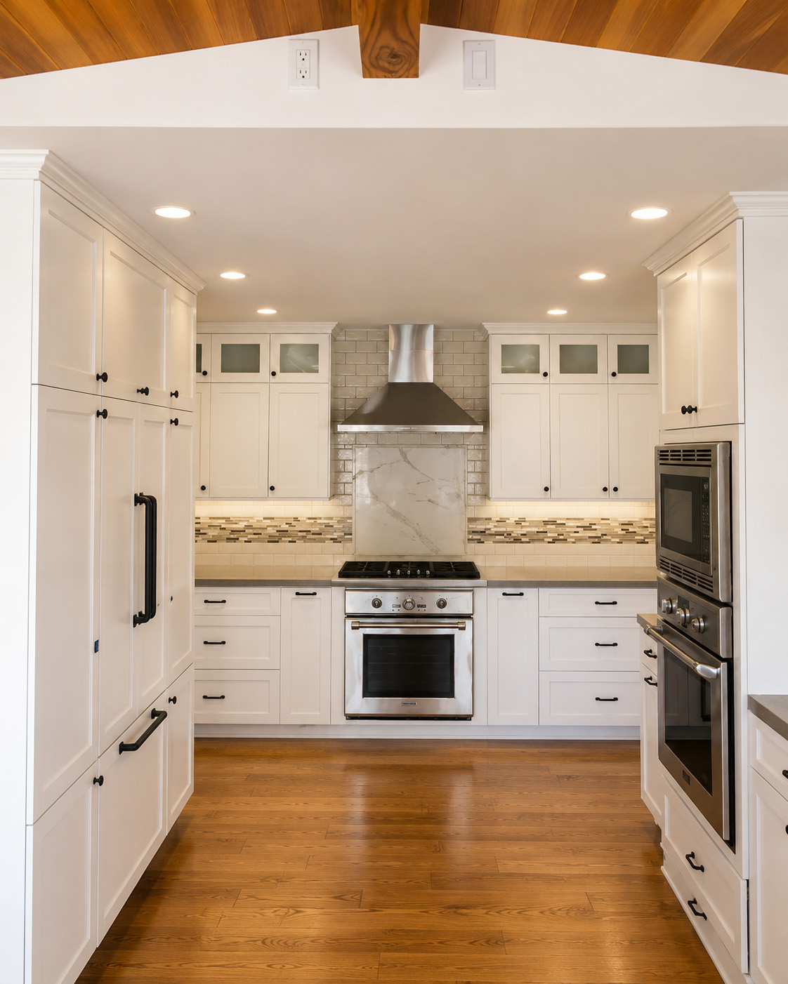 A remodeled kitchen, view three