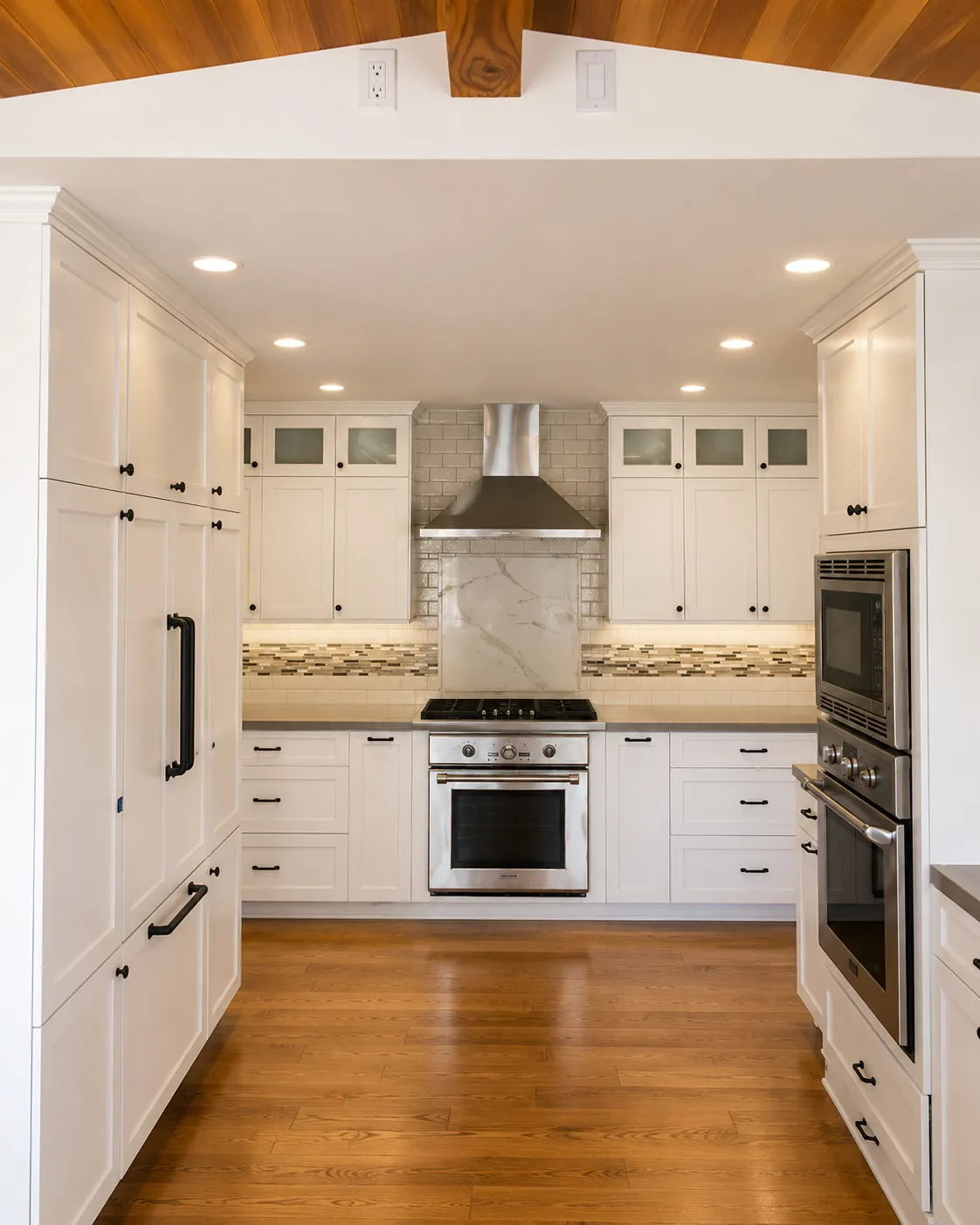 A remodeled kitchen, view three